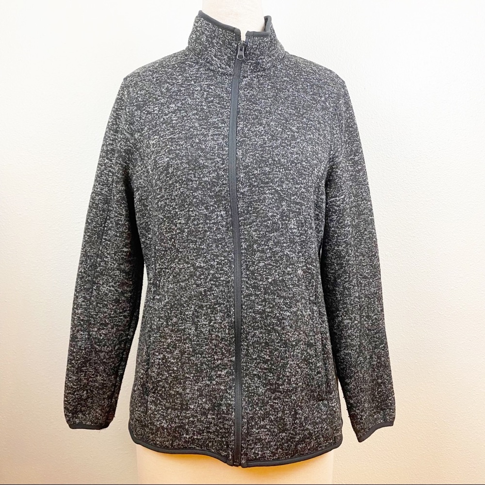 Swiss Tech Sweater Women’s Full zip Greystone 1X